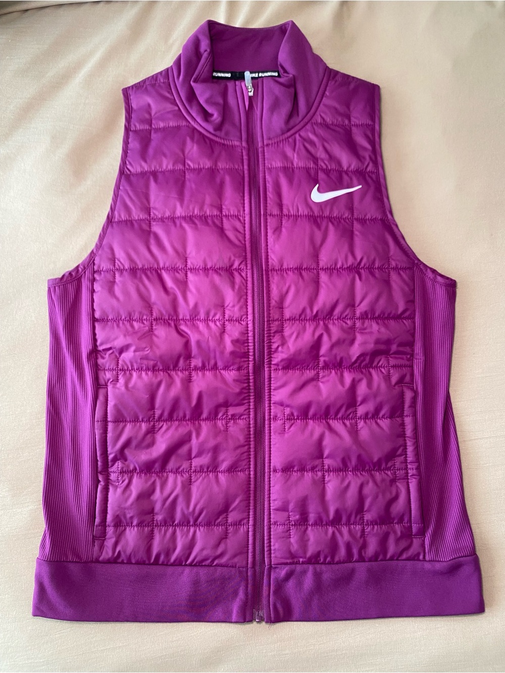 Nike Running Therma-FIT Quilted Vest Purple Women’s Size Small